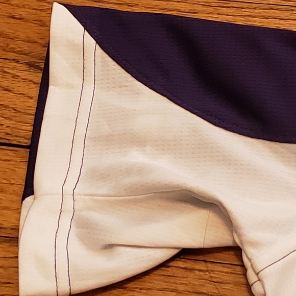 Kansas State University Men's Large Powercat polo NWT royal purple, white + - Picture 5 of 11